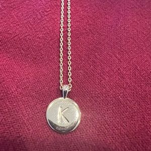 “k” initial necklace